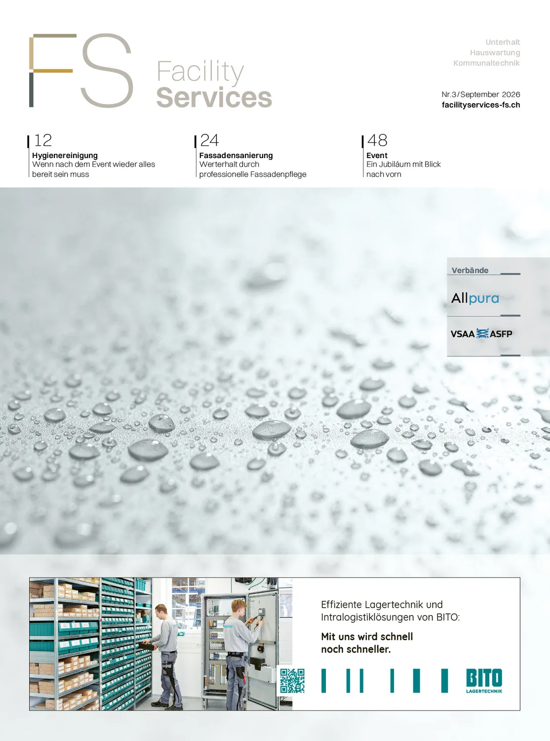Titelseite der Ausgabe 03/26 von Facility Services